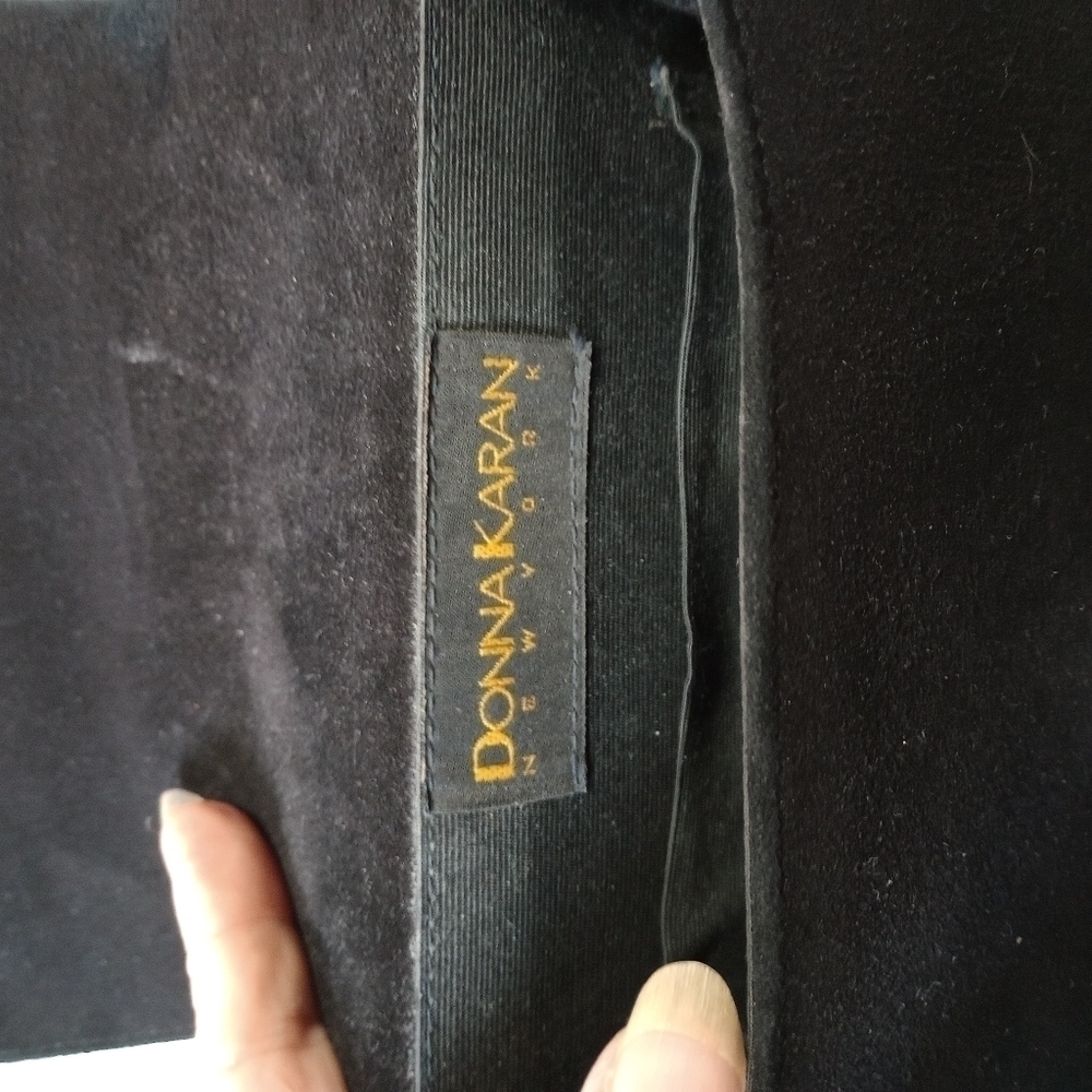 Vintage Donna Kara New York Black Purse Faux Leather - Picture 6 of 6